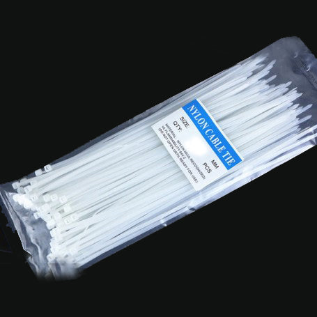 Set 100 x Colier Plastic, 4.8mm x 250mm, Alb