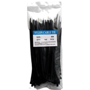 Set 100 x Colier Plastic 2,5mm x 200mm Negru