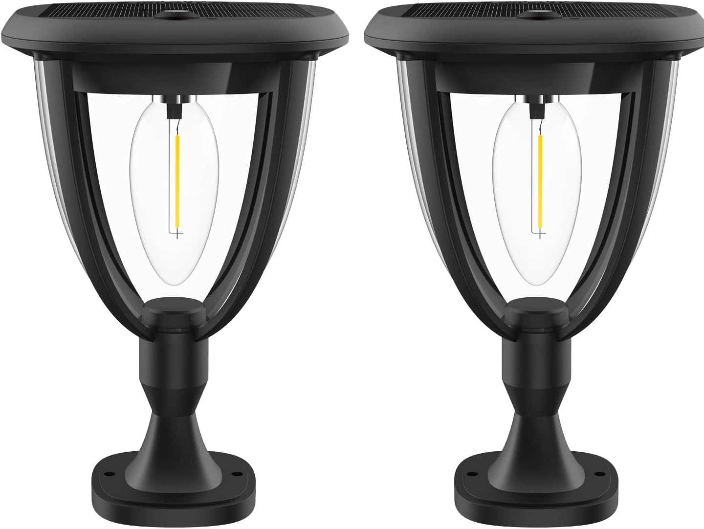 Set 2x Lampa Solara de Perete LED 3 in 1 ClassLights cu 3 Accesorii de Fixare, Ideala pentru Alei, Pereti si Garduri