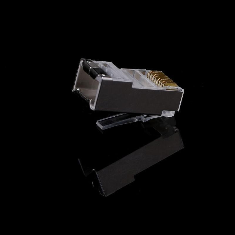 Set Mufa FTP-UTP RJ45 Metal Cat6E, Cutie 100 buc