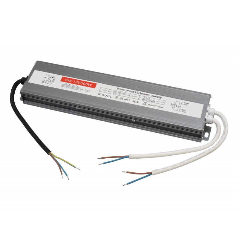 Sursa Alimentare Slim, Exterior, 12V, 600W, 50A, IP67