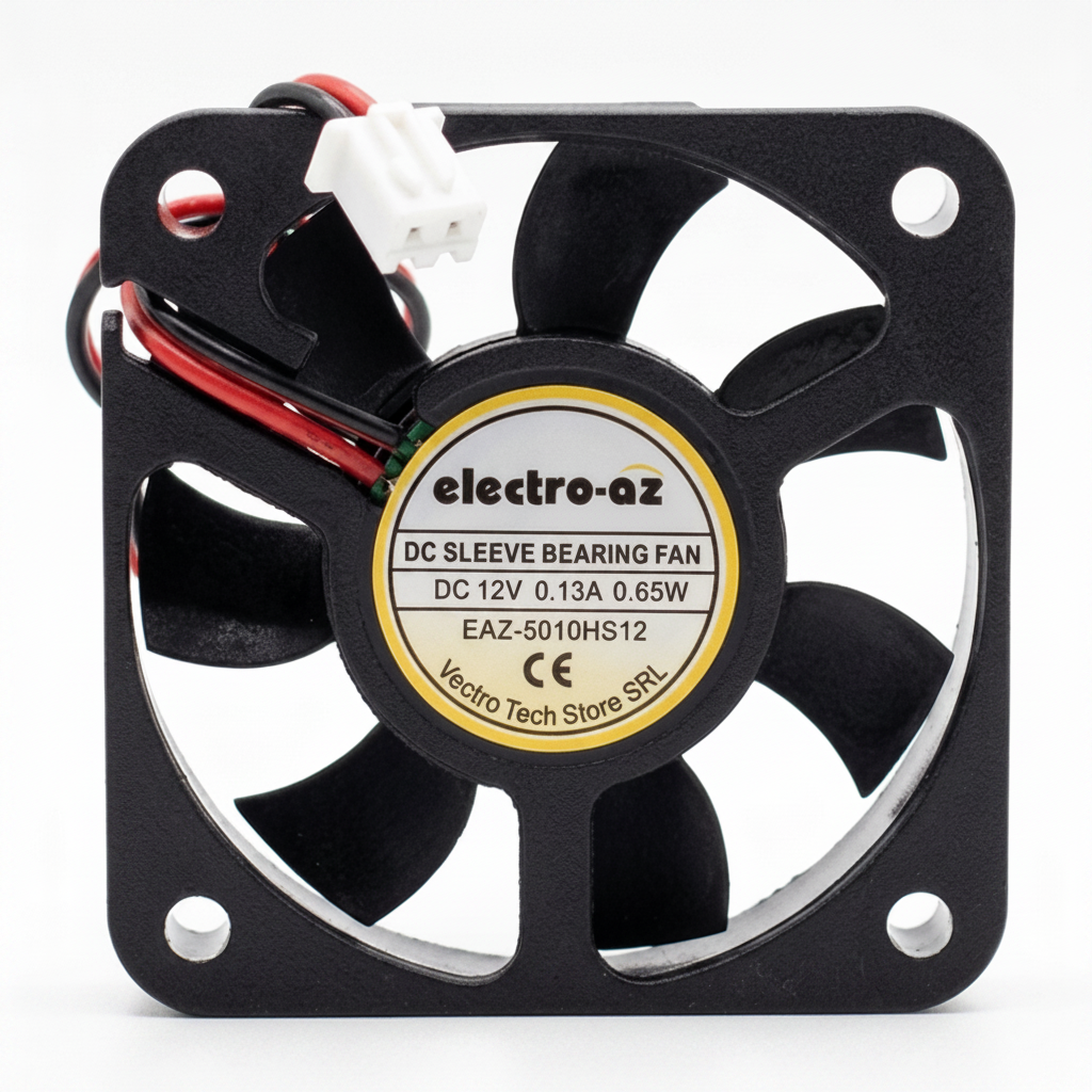 Ventilator DC 12V Tip Cooler, 50x50x12 mm, 0.65W, ABS