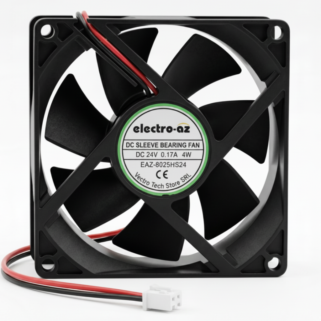 Ventilator DC 24V Tip Cooler, 80x80x25 mm, 4W, ABS