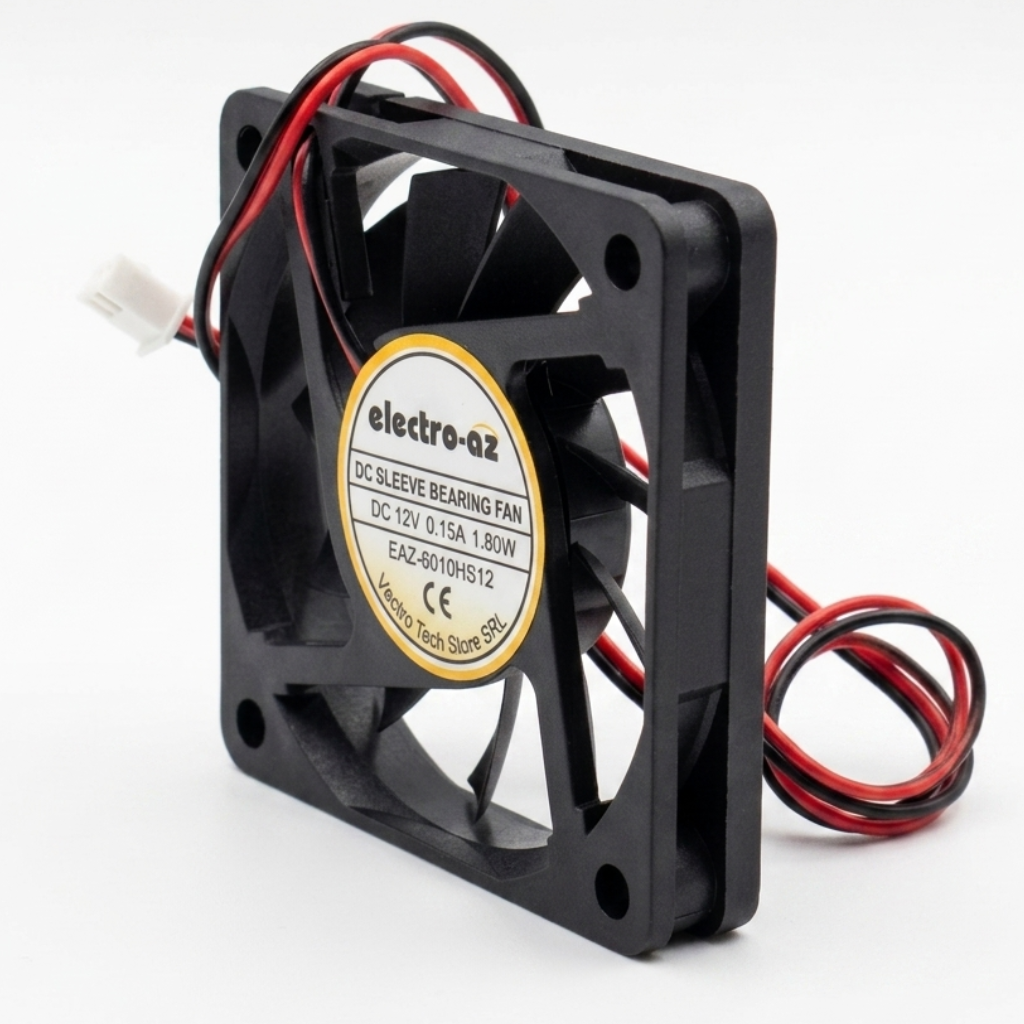 Ventilator DC 12V Tip Cooler, 60x60x12 mm, 1.8W, ABS