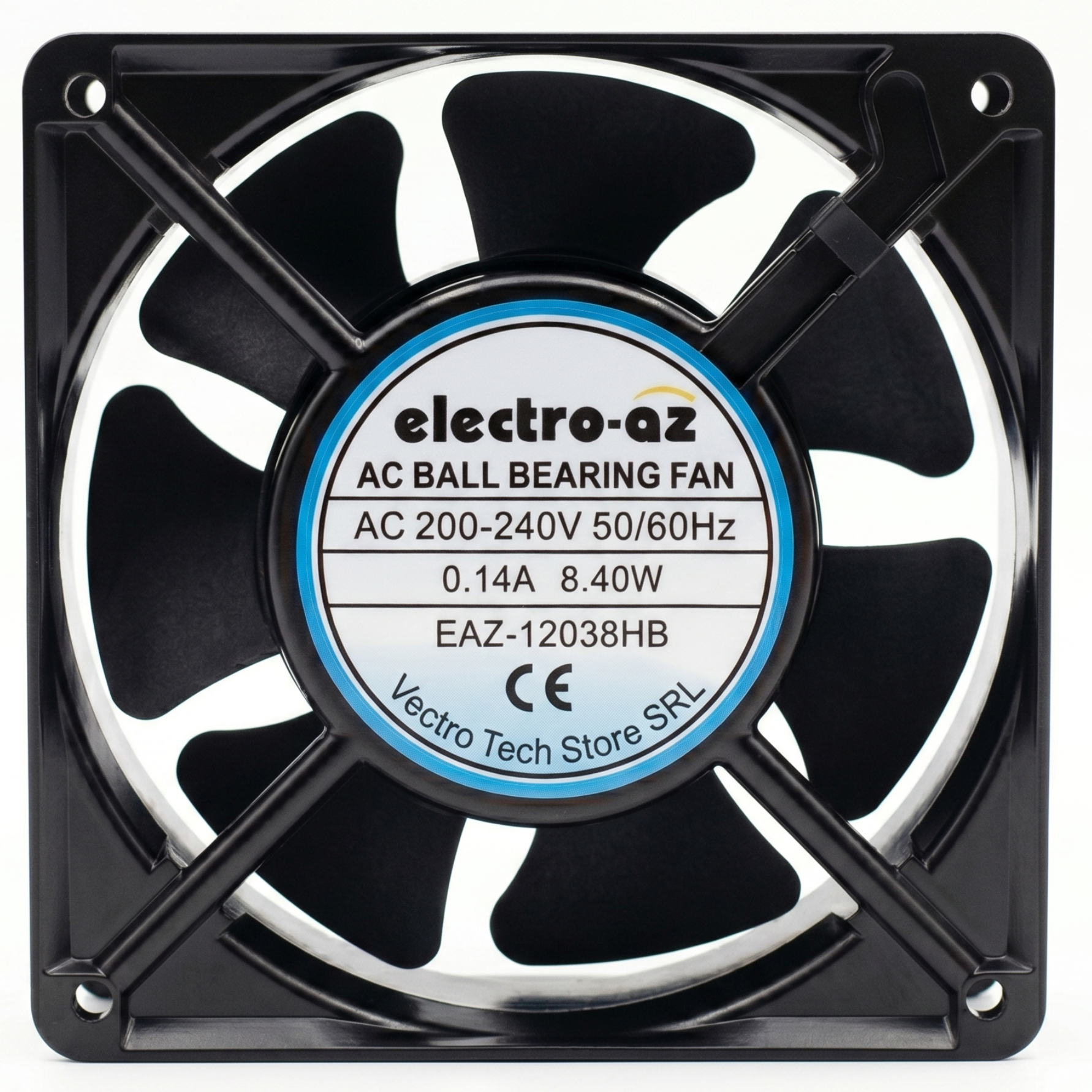 Ventilator Metalic cu Rulmenti, 120x120x38 mm, AC 220V, 8.4W