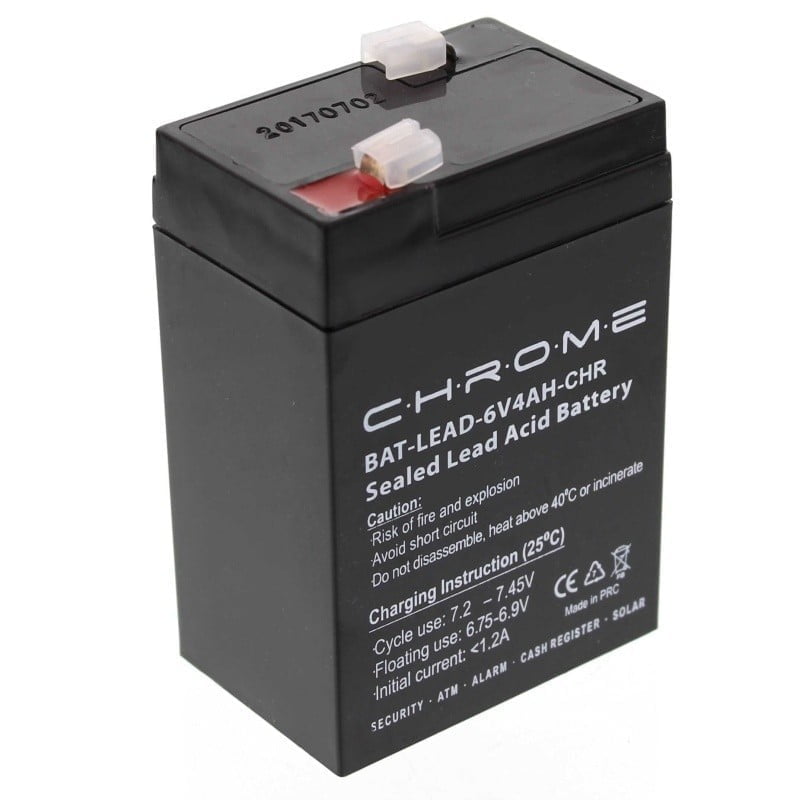 Acumulator Plumb-Acid 6V-4,2A Chrome
