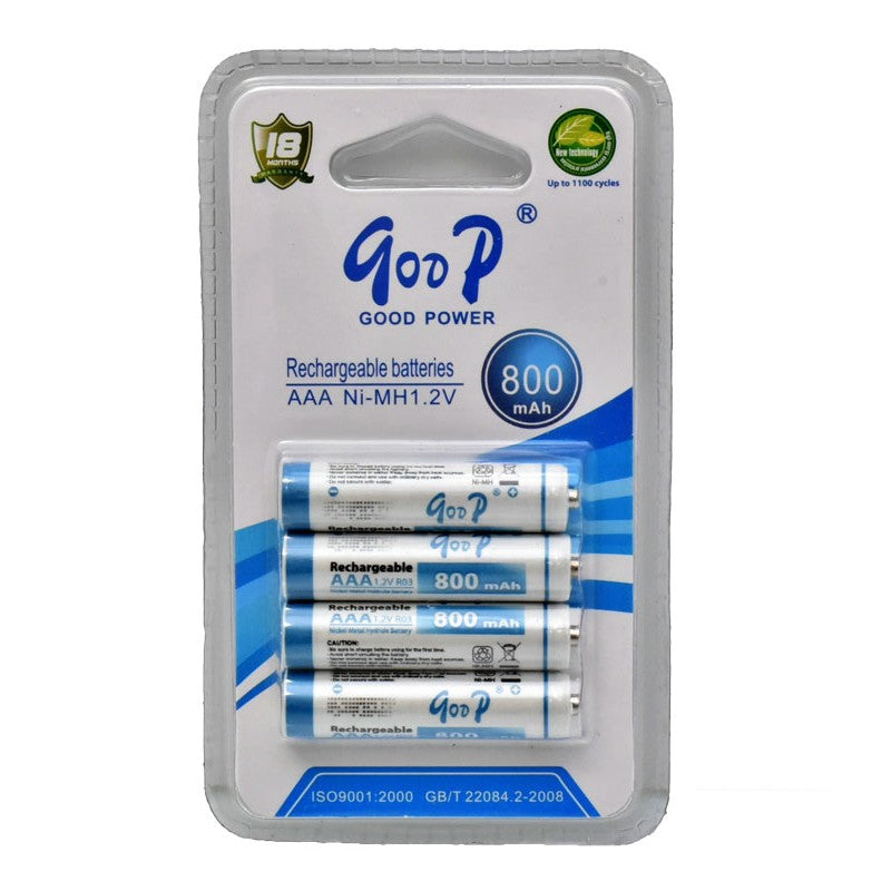 Set 4 Buc Acumulatori GooD R3 AAA, 800mAh, Ni-Mh