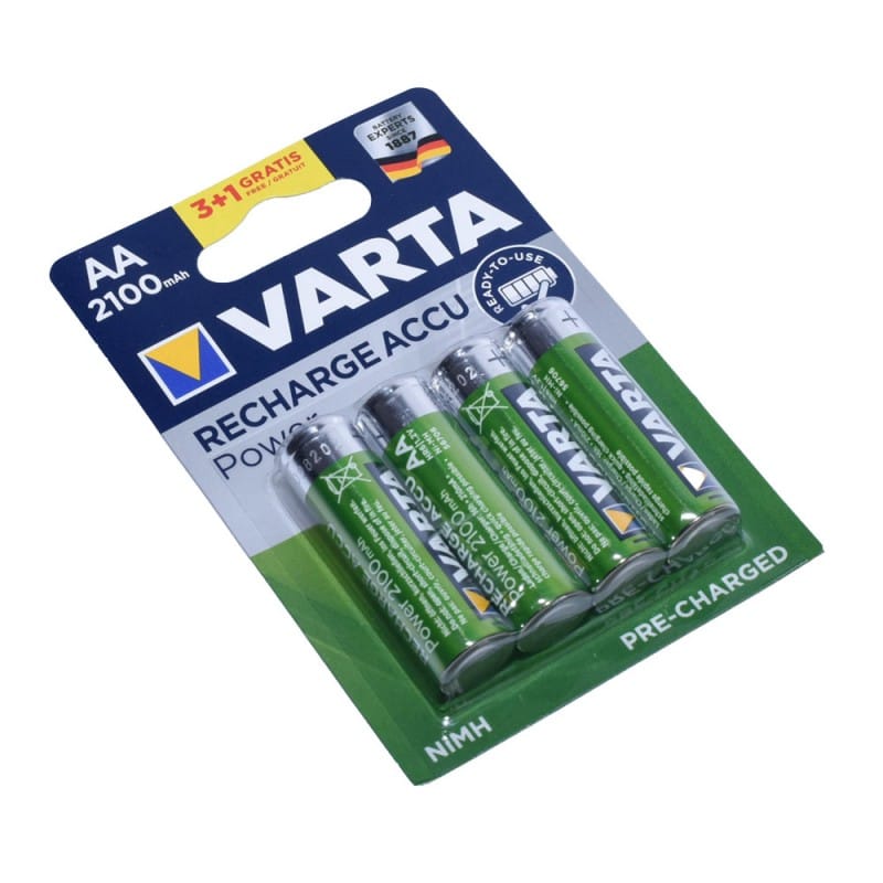 Set 4 Buc Acumulatori Varta R6 AA, 2100mAh, Ni-Mh
