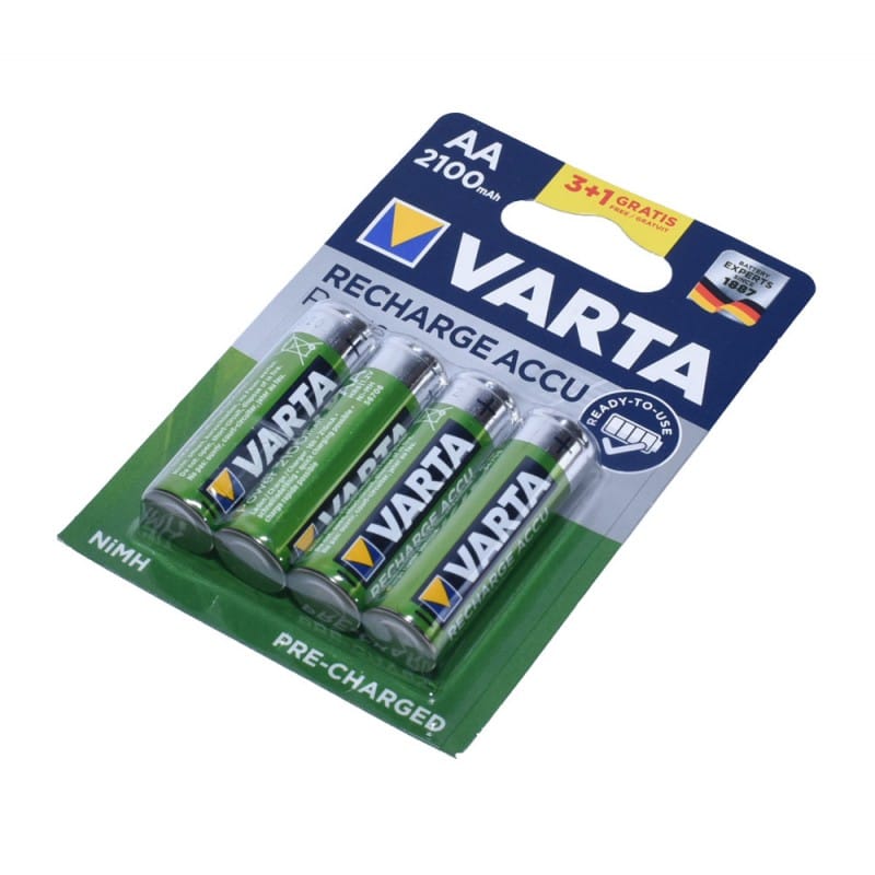 Set 4 Buc Acumulatori Varta R6 AA, 2100mAh, Ni-Mh