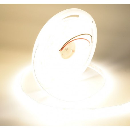 Banda Cob Led 24V - 8MM / 320led/ml - 11W/ml, Lumina Alb-Cald 3500K - 1200lm - Interior IP20 - 5m/rol