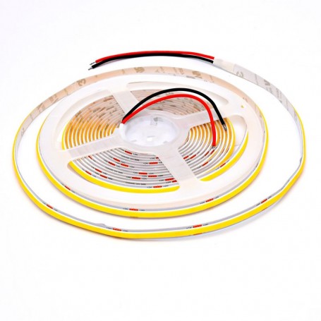 Banda Cob Led 24V - 8MM / 320led/ml - 11W/ml, Lumina Alb-Natural 4500K - 1200lm - Interior IP20 - 5m/rol