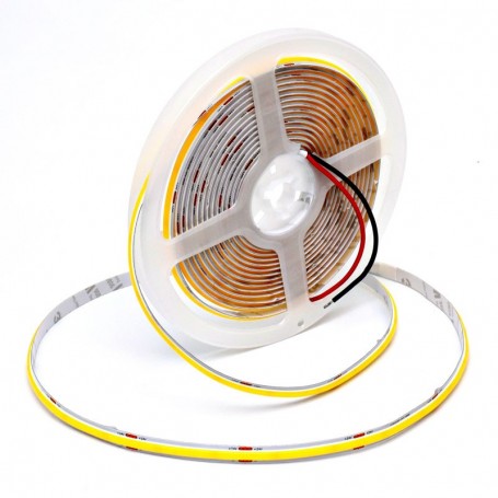 Banda Cob Led 24V - 8MM / 320led/ml - 11W/ml, Lumina Alb-Natural 4500K - 1200lm - Interior IP20 - 5m/rol