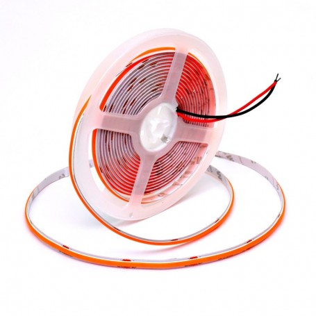 Banda Cob Led 24V - 8mm / 320led/ml - 11W/ml, Roz - Interior IP20 - 5m/rol