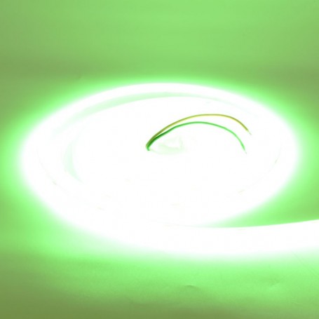 Banda Cob Led 24V - 8mm / 320led/ml - 11W/ml, Verde - Interior IP20 - 5m/rol