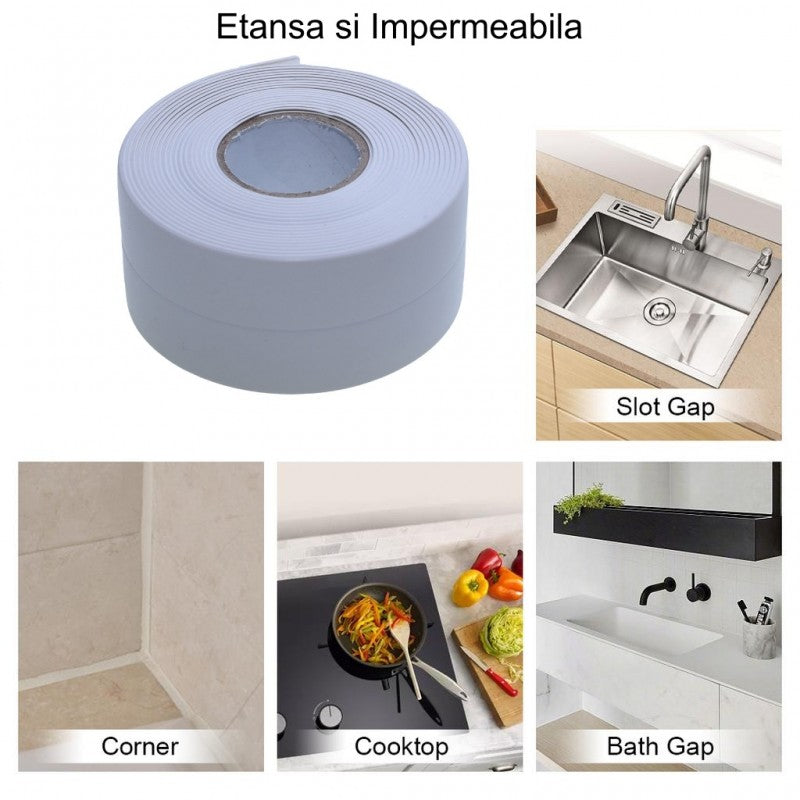 Banda pentru Etansare, Latime 3.8cm, Lungime 3.2m, Alb