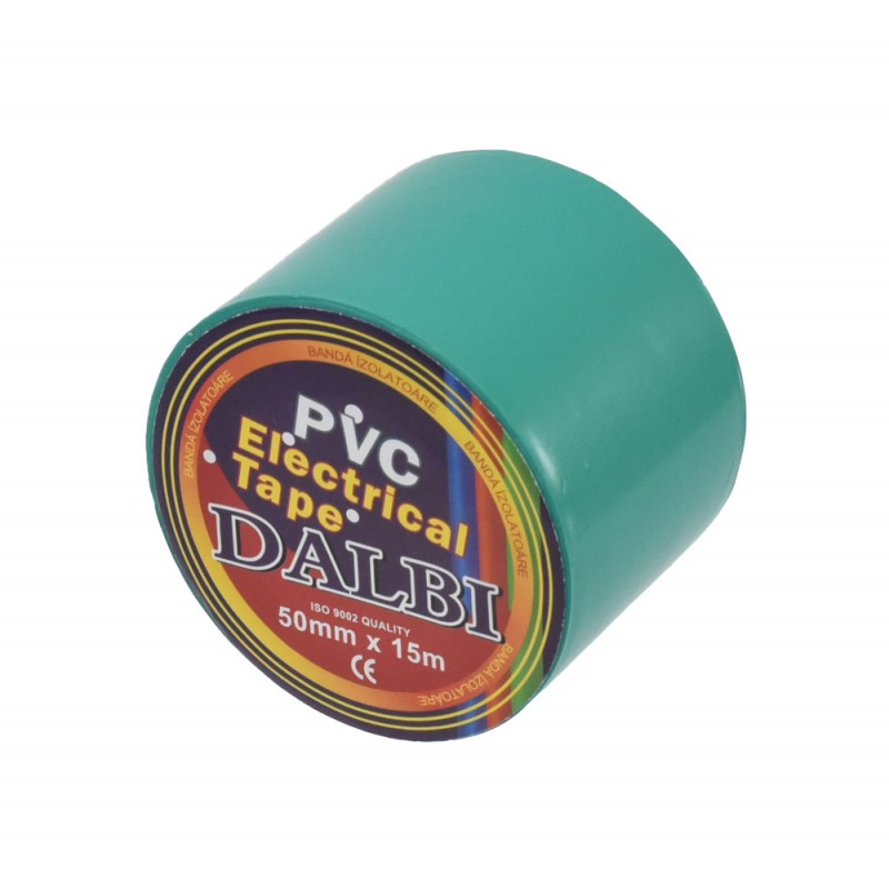 Set 5x Banda izolier, Lata, 50mm, PVC, Lungime 15m, Verde