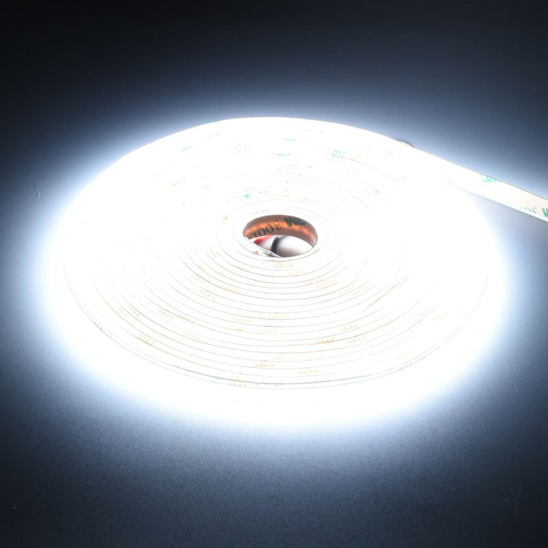 Banda Led Cob 560D/m - Lumina 2 in 1 Alb 2700K-6500K - 24V/2 Fire - 8mm - 10W/m -  RA 90, Protectie IP20 - Rola/5m