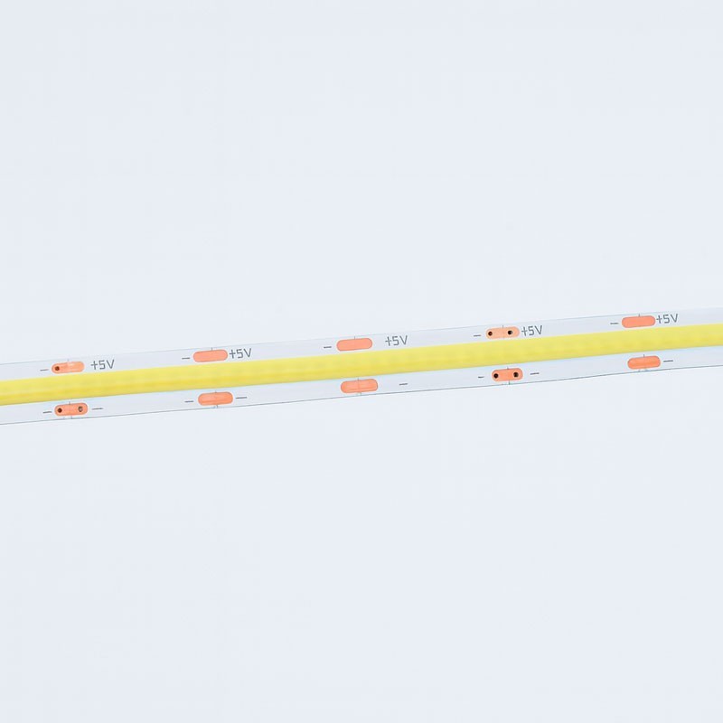 Banda Led Cob USB 5V, Lumina Alb-Rece 6500K, 6W/ml, 300led/ml, RA80, Interior IP20 - 5m/Rola - Dalbi
