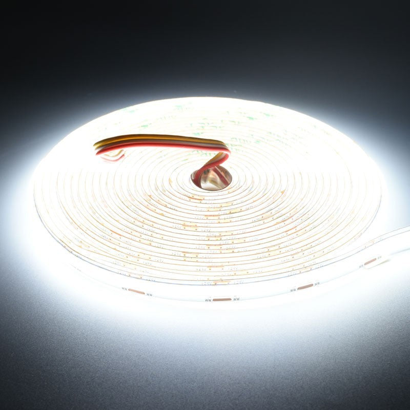 Banda Led Digital Cob 576D/m - Lumina 3 in 1 Alb 2700K-4500K-6500K - 24V/3 Fire - 8mm - 10W/m -  RA 90, Protectie IP20 - Rola/5m