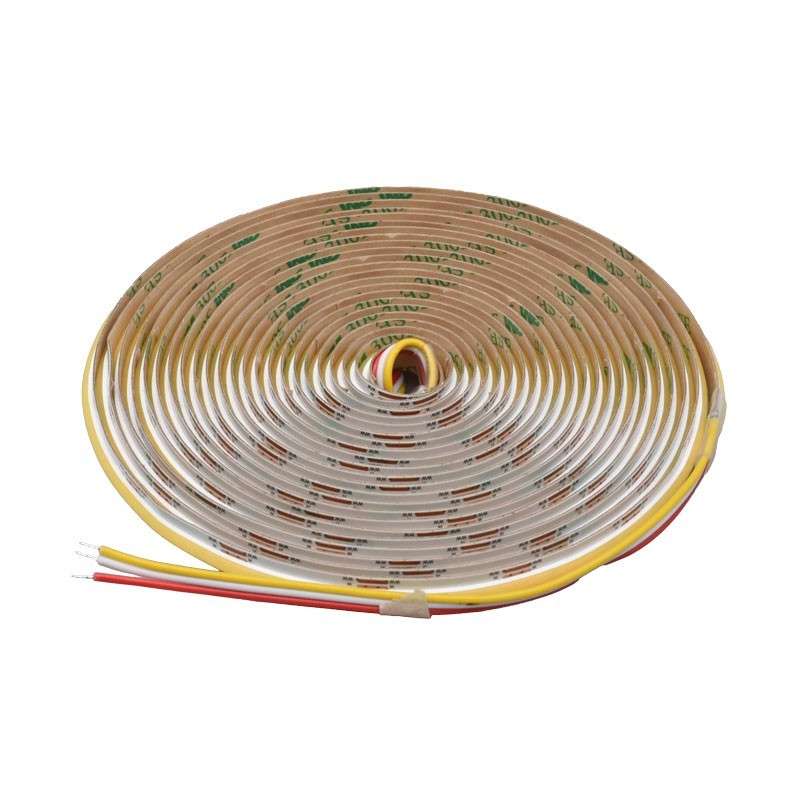Banda Led Digital Cob 576D/m - Lumina 3 in 1 Alb 2700K-4500K-6500K - 24V/3 Fire - 8mm - 10W/m -  RA 90, Protectie IP20 - Rola/5m