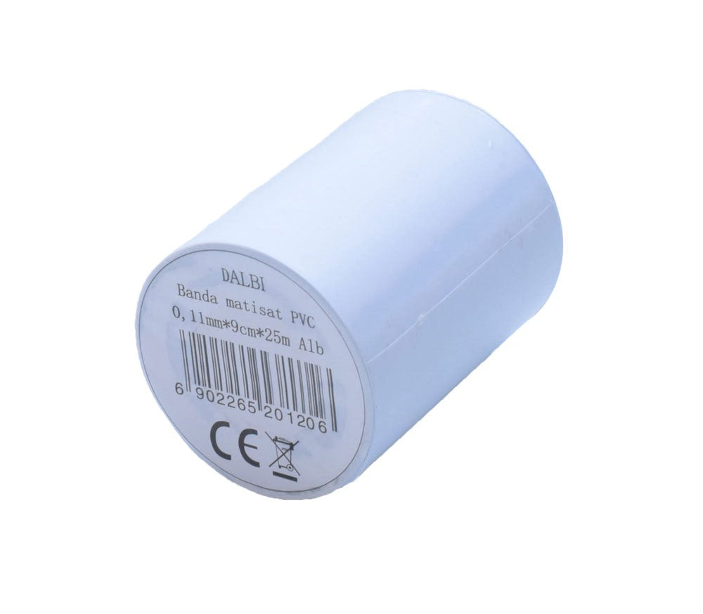Banda Matisat din PVC, Aer Conditionat/9cm x 25m ALB