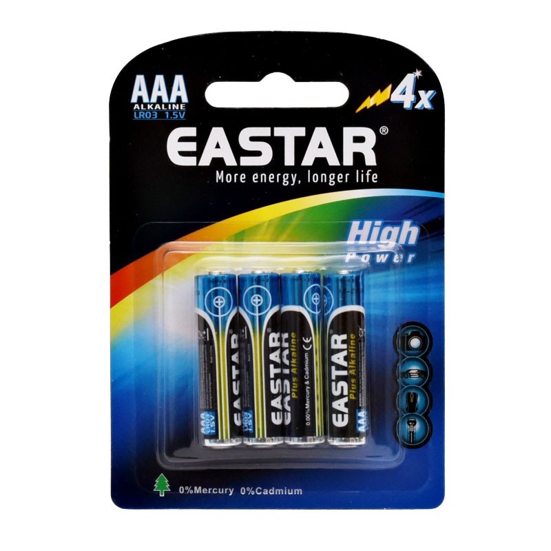 Baterie Eastar R3 - AAA 1,5V Alcalina High Performance - BL/4Buc