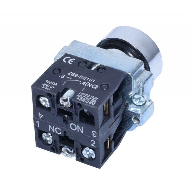 Buton motor push BA45 Rosu 10A