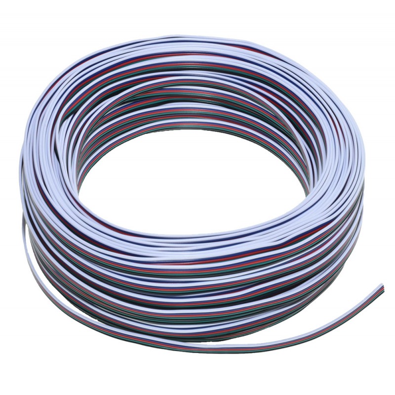 Cablu Alimentare RGBW 5 Fire, Rola 50m