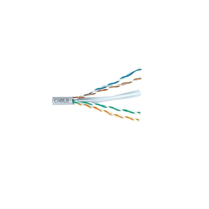 Cablu UTP la rola, 305 metri, CAT5, Fire din Aliaj CCS, 8x0.5mm, Invelis PVC