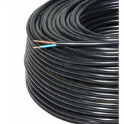 Cablu Electric 2x1,5mm, MYYM, Litat (Negru), Rola 100m