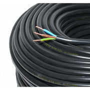 Cablu Electric 3x1,5mm, MYYM, Litat (Negru), Rola 100m