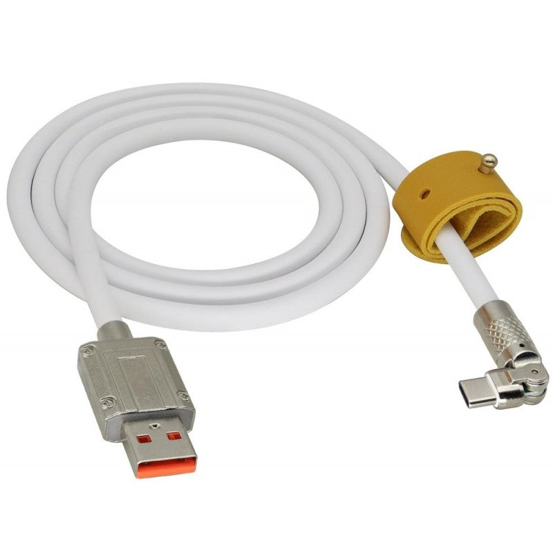 Cablu Super Fast 120W Usb Tip C - Alb/Negru CA-8833