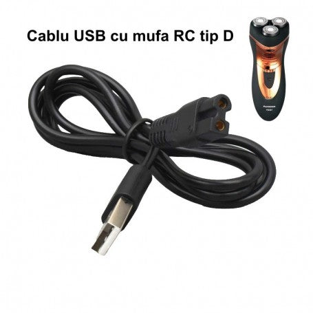 Cablu USB cu mufa RC tip D pentru Masina de Tuns - Ras / TXD12
