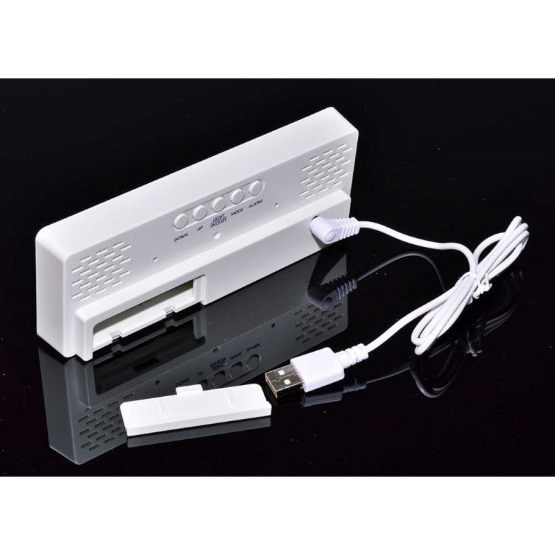Ceas Digital Oglinda, LED Rosu, Alarma
