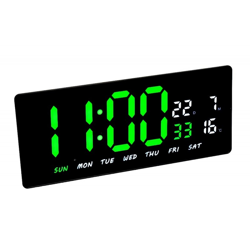 Ceas cu Led Verde-Alb JH-3604 / Alarma, Calendar, Temperatura