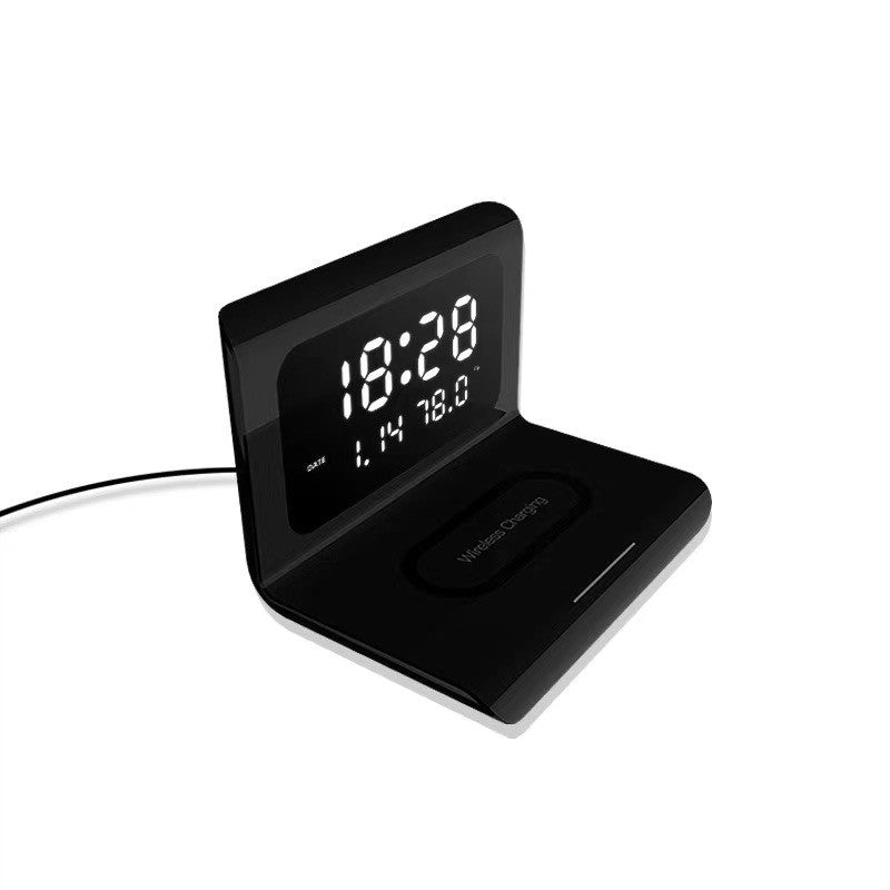 Ceas Negru Incarcare Wireless si Data