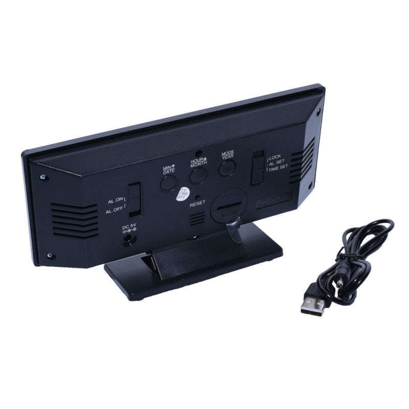 Ceas de Camera modern cu Led Rosu, Alarma