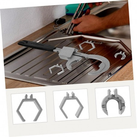 Cheie de Instalator Reglabila cu 3 Capete