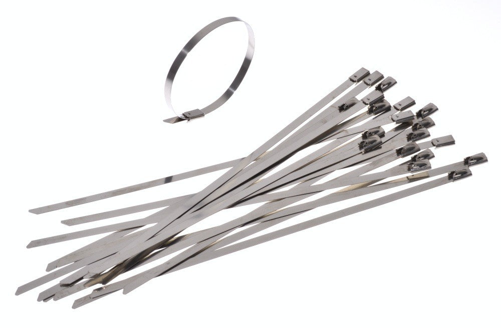 Set 20 x Colier de Inox, 4.6 x 250mm, Gri