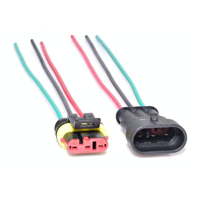 Conectori Auto cu 3 Fire Waterproof