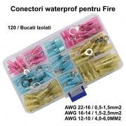 Conectori Waterproof Termocontractabili pentru Fire AWG / 120buc/Set
