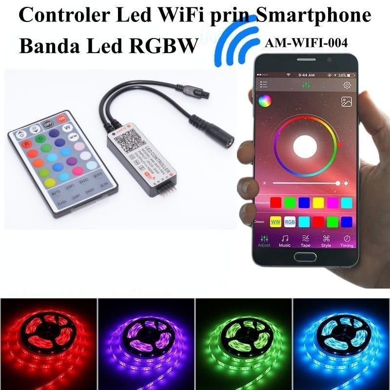 Controller Led RGBW Conectare WiFi