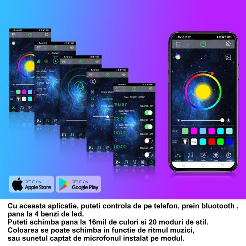 Controller RGB 4-1, Bluetooth si Telecomanda