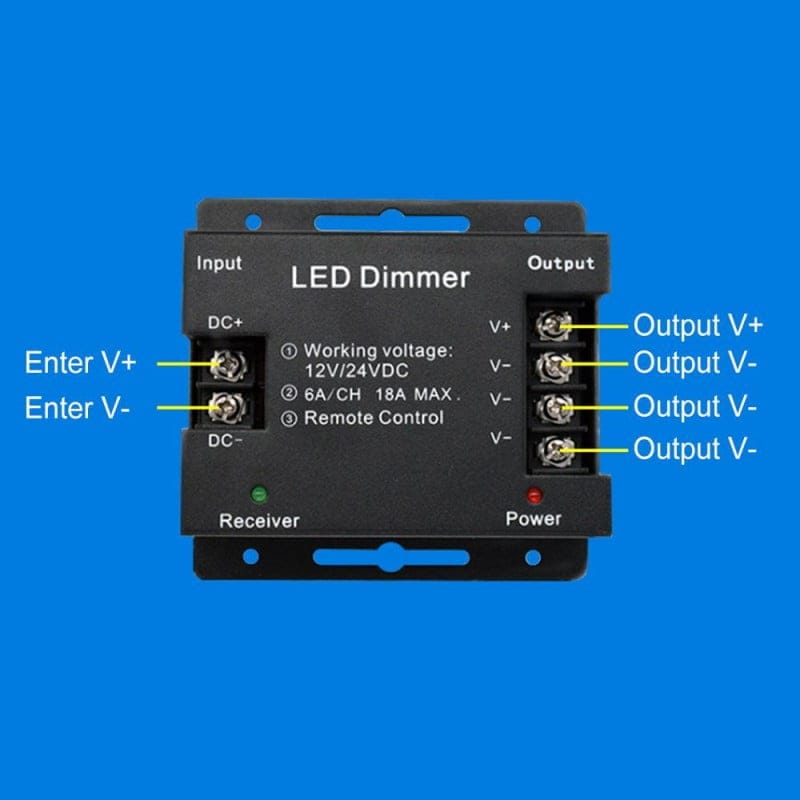 Controller Led Monocrom, Touch, 12V/24V