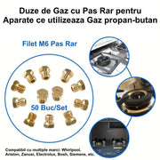 Duze Aragaz, Filet M6 cu Pas Rar - Ø 0,4 mm , 50buc/set