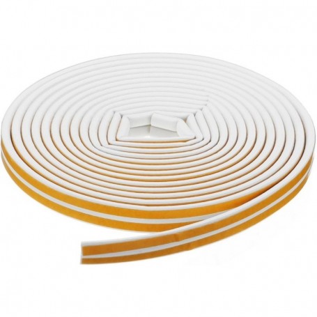Garnitura Alba Autoadeziva de Etansare - Ferestre / Usi - 10m/Rol