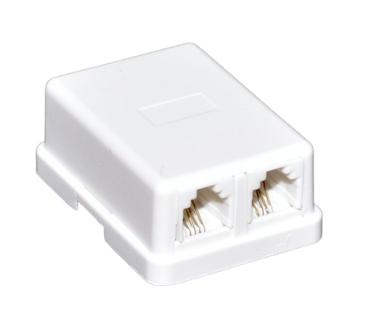 Priza Dubla de Telefon 2 x 6P4C