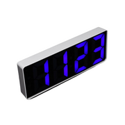 Ceas Oglind cu LED Albastru si Alarma