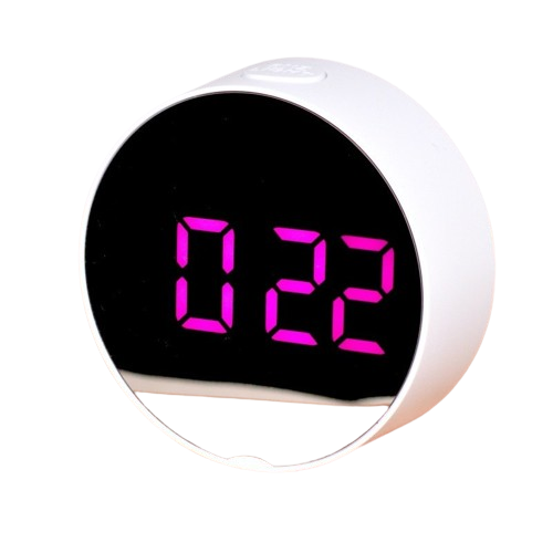 Ceas Led Mov DT-6505 Rotund Oglinda