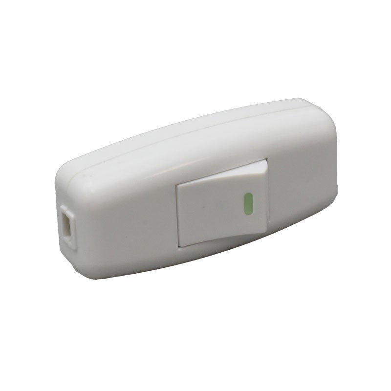 Intrerupator pe Fir 10A / 250V Alb